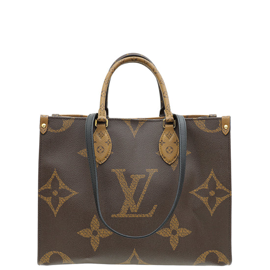 Louis Vuitton Brown Monogram Reverse Onthego MM Bag