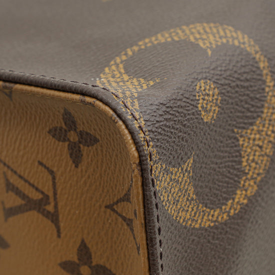 Louis Vuitton Brown Monogram Reverse Onthego MM Bag