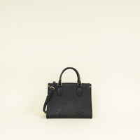 Louis Vuitton Black Monogram Giant Empreinte Onthego PM Bag