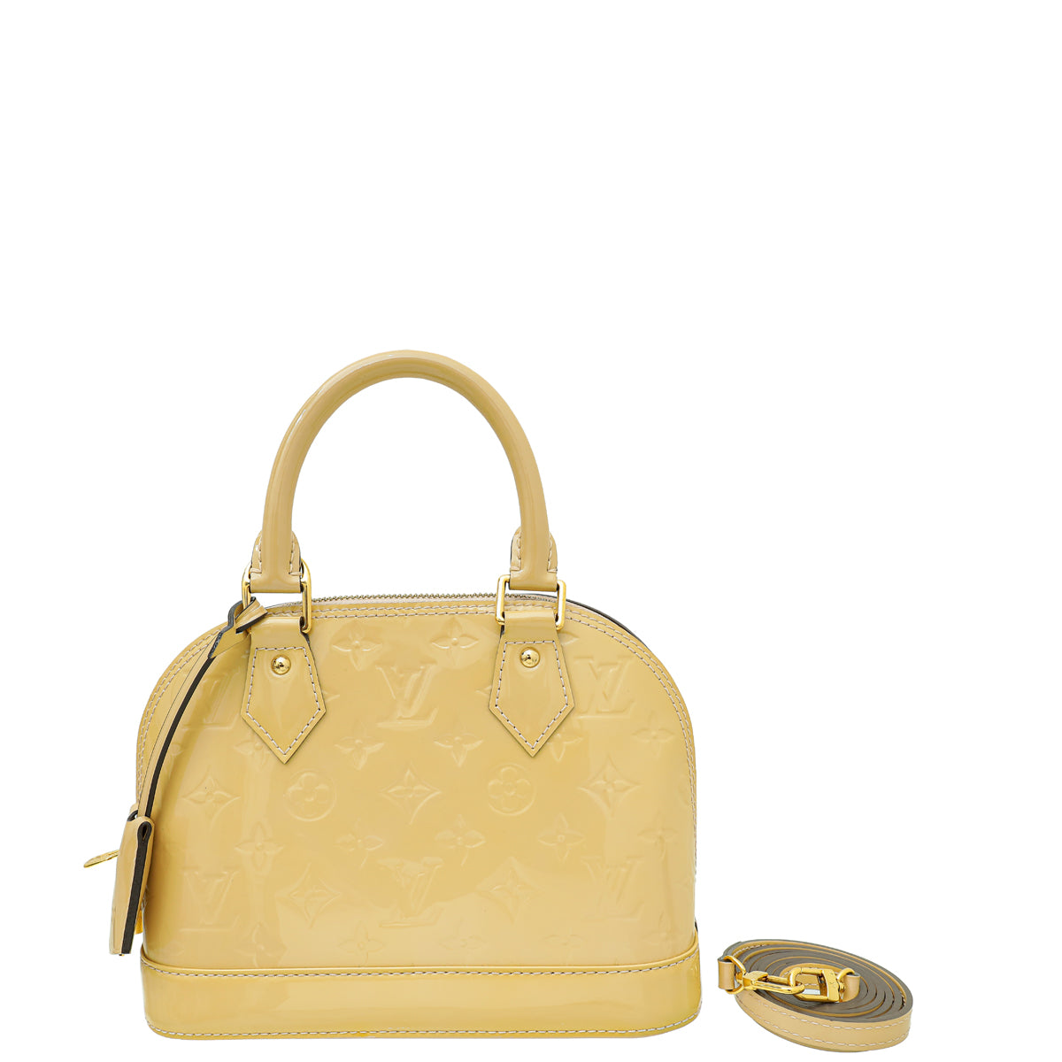 Louis Vuitton Rose Florentine Monogram Vernis Alma BB Bag-Louis Vuitton-THE CLOSET