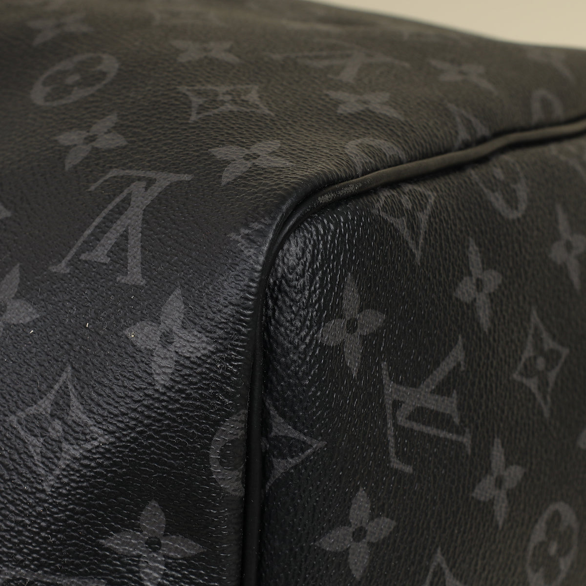 Louis Vuitton Monogram Eclipse Keepall Bandouliere 55 Bag W/ MO Initials-Louis Vuitton-THE CLOSET