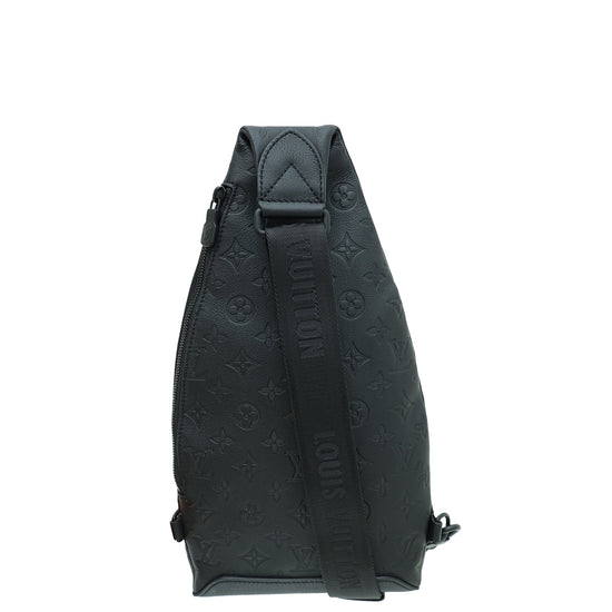 Louis Vuitton Black Monogram Embossed Duo Slingbag