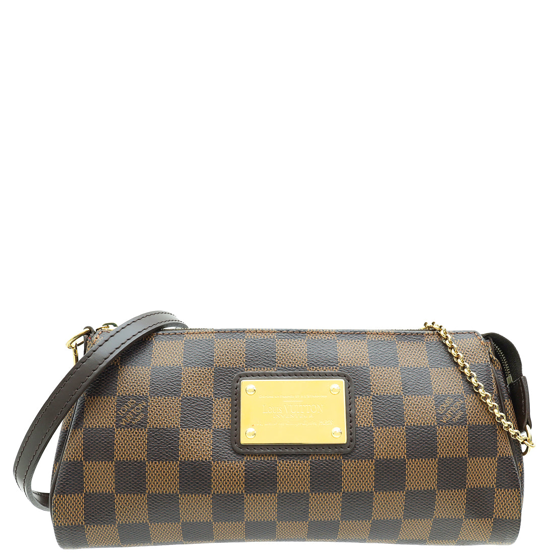 Louis Vuitton Damier Ebene Eva Clutch Bag-Louis Vuitton-THE CLOSET