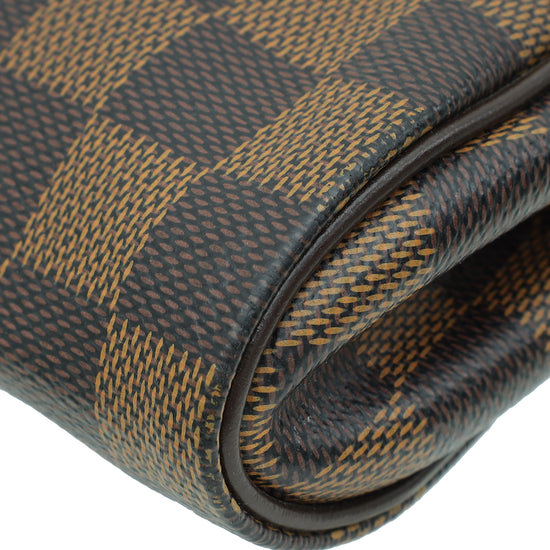 Louis Vuitton Damier Ebene Eva Clutch Bag