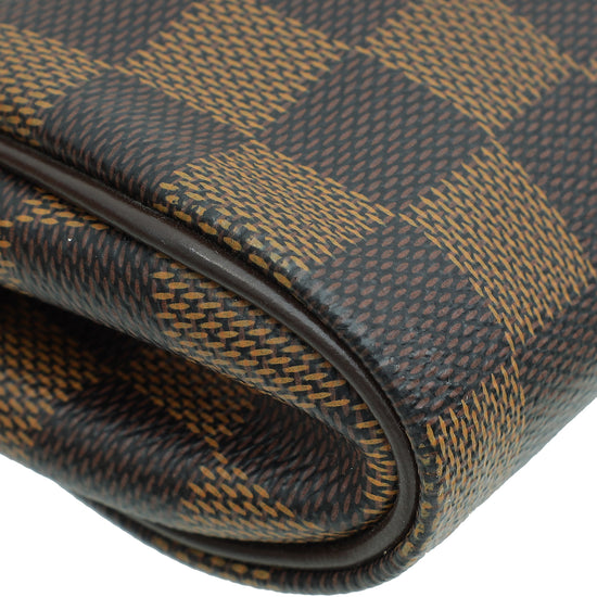 Louis Vuitton Damier Ebene Eva Clutch Bag