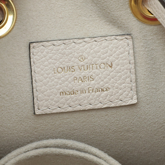 Louis Vuitton Cream Saffron Empreinte Monogram Giant By The Pool NéoNoé BB Bag