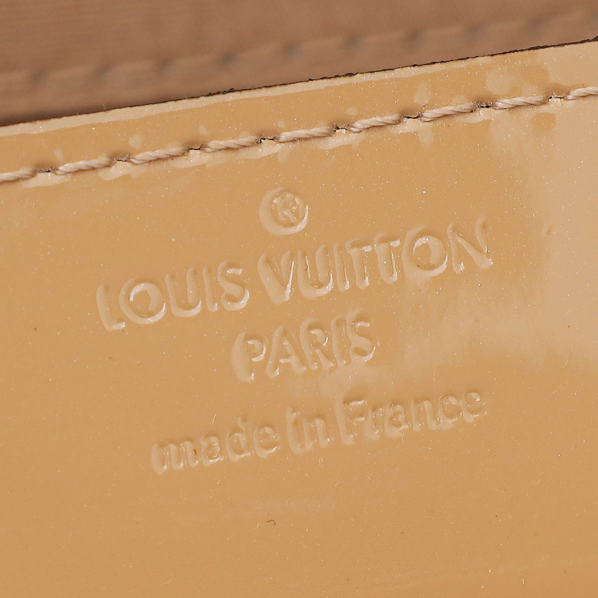 Louis Vuitton Nude Vernis Louise Clutch