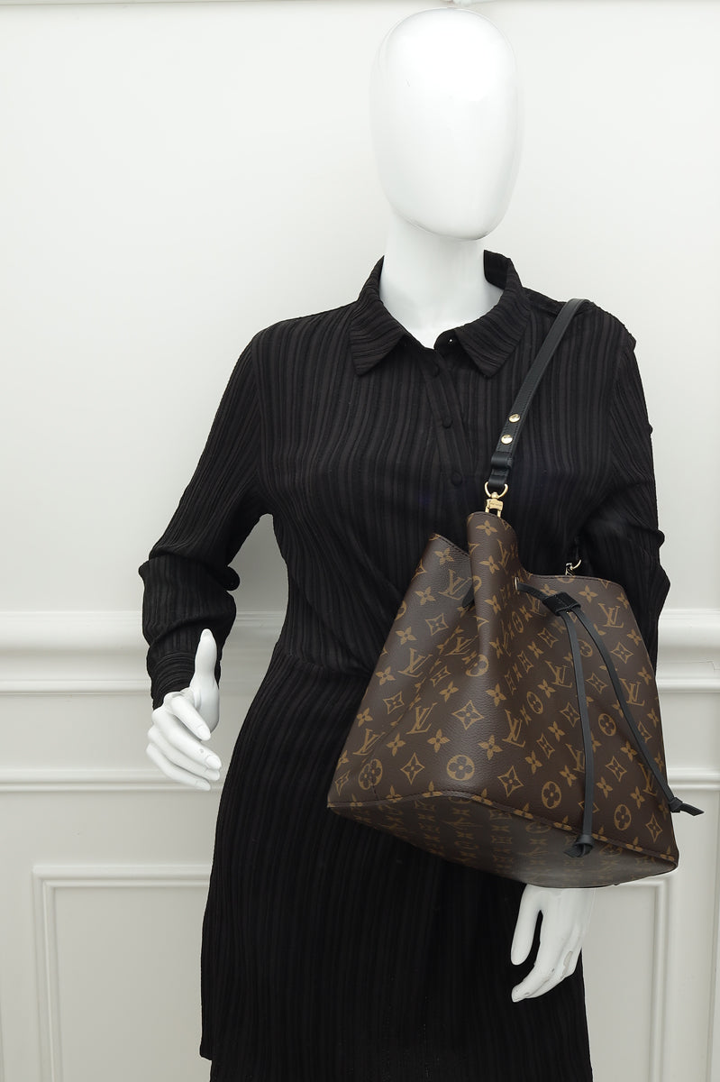 Louis Vuitton Monogram Black NeoNoe MM Bag