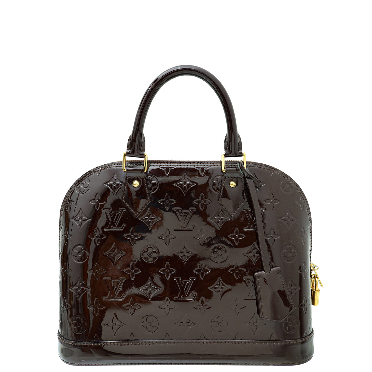Louis Vuitton Amarante Monogram Vernis Alma PM Bag-Louis Vuitton-THE CLOSET
