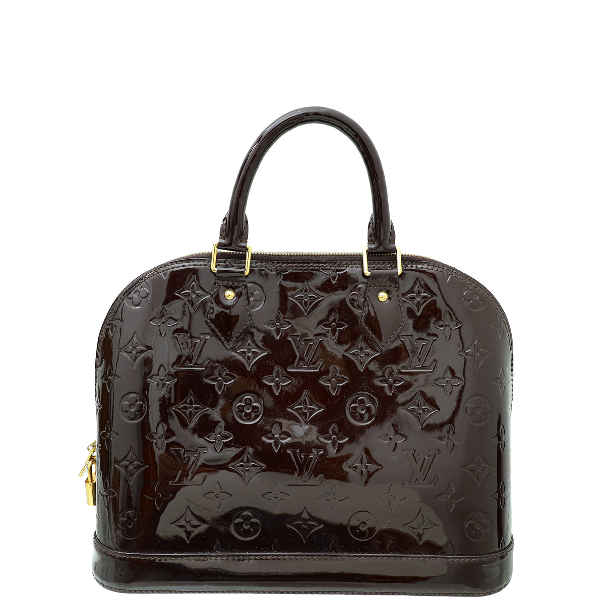 Louis Vuitton Amarante Monogram Vernis Alma PM Bag-Louis Vuitton-THE CLOSET