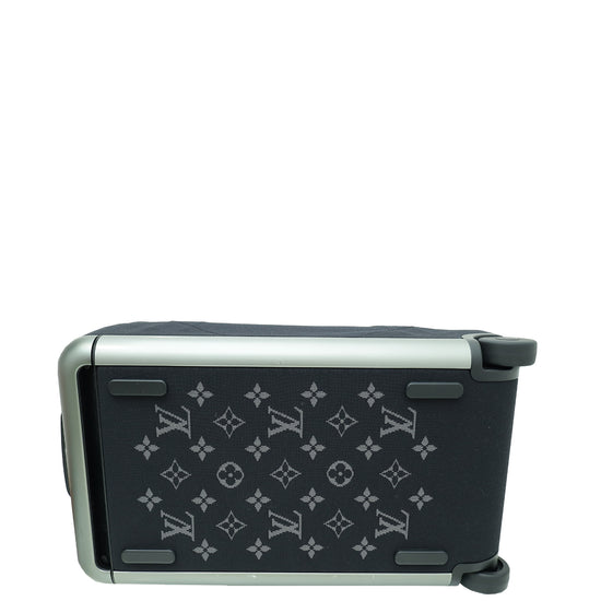 Louis Vuitton Black Knit Monogram Horizon Soft Duffle 55 Bag