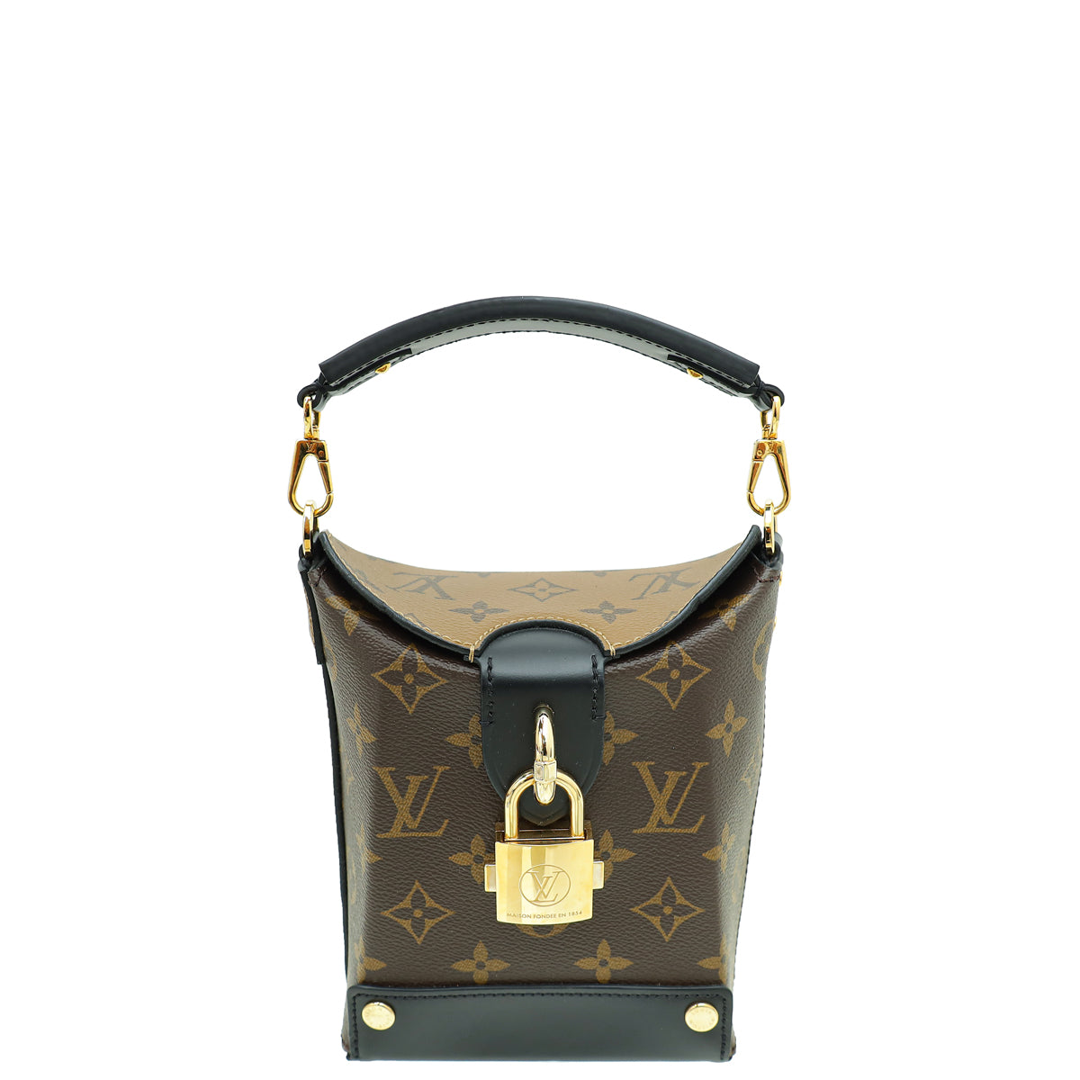 Louis Vuitton Bicolor Monogram Reverse Bento Box Small Bag