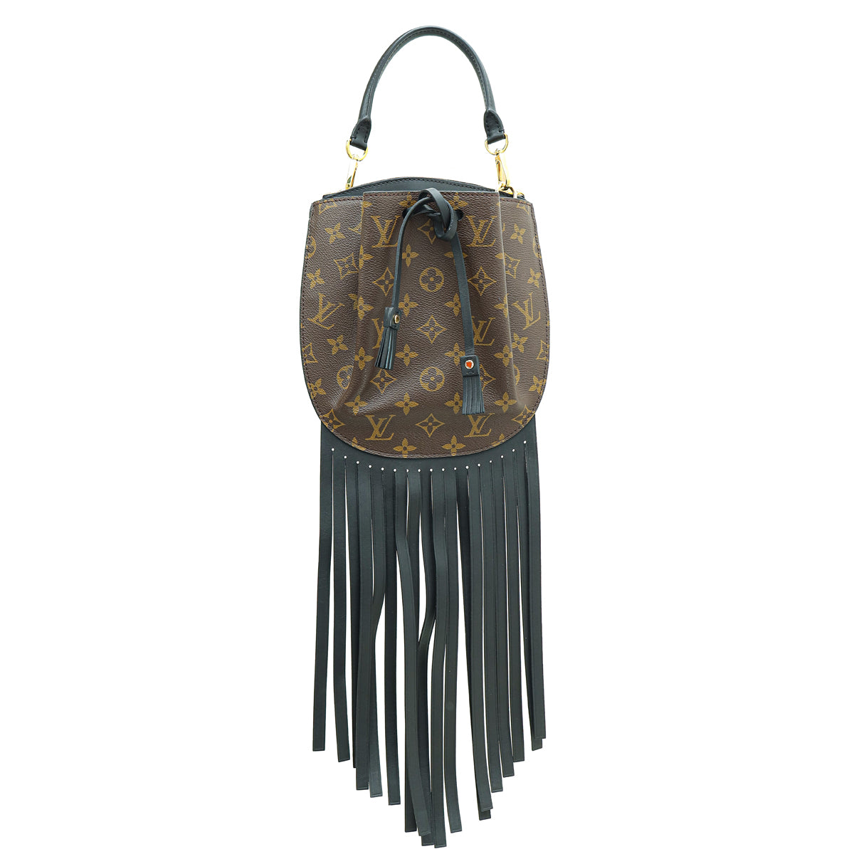 Louis Vuitton Bicolor Monogram Noe Fringe Crossbody Bag-Louis Vuitton-THE CLOSET