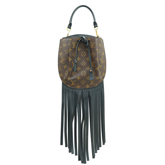 Louis Vuitton Bicolor Monogram Noe Fringe Crossbody Bag