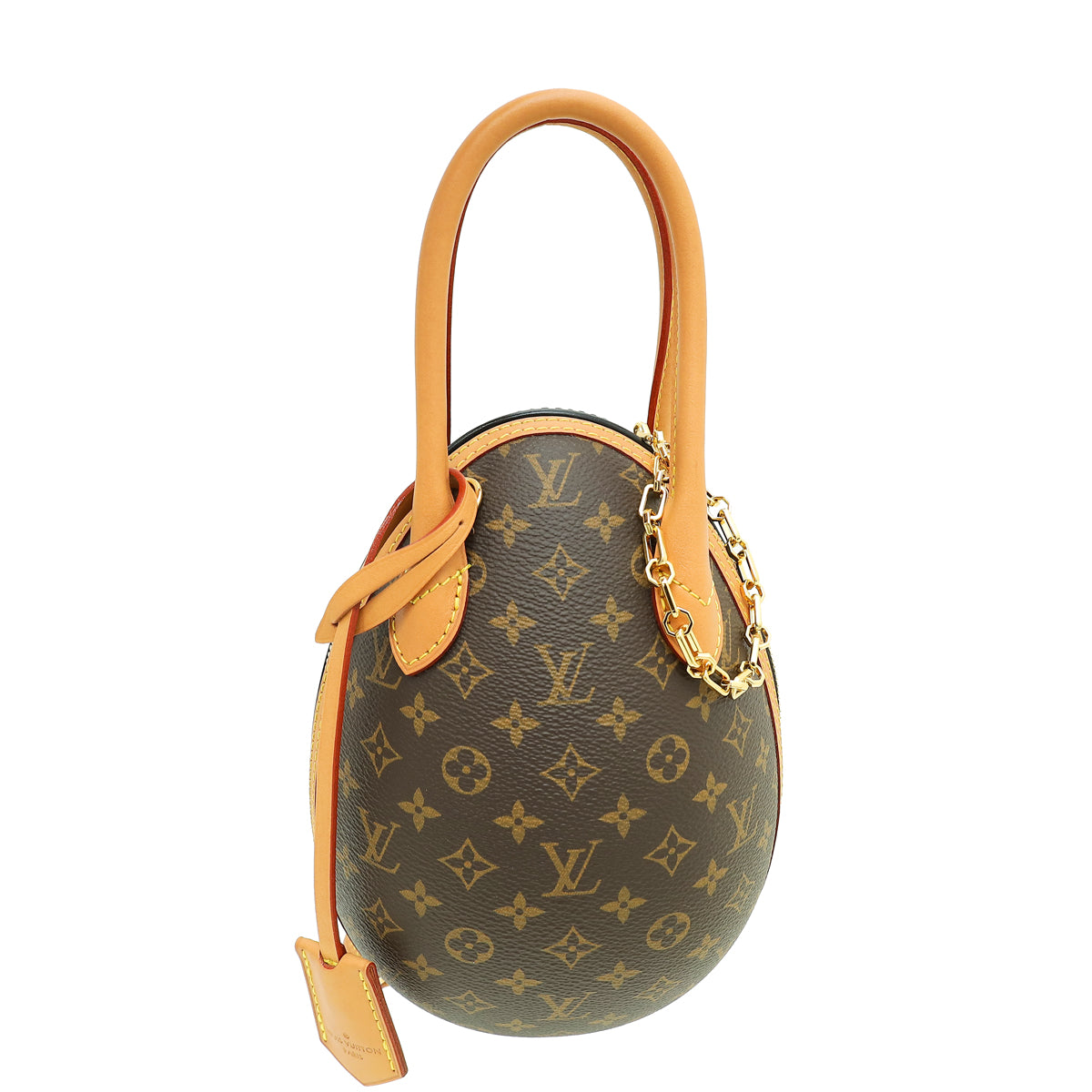 Louis Vuitton Bicolor Monogram & Calf Egg Bag-Louis Vuitton-THE CLOSET