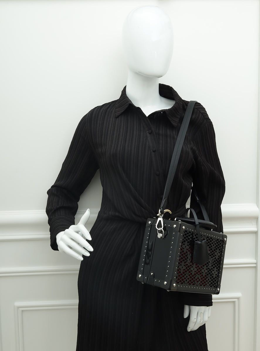Louis Vuitton Black Petite Valise Bag W/ "UP' Initials