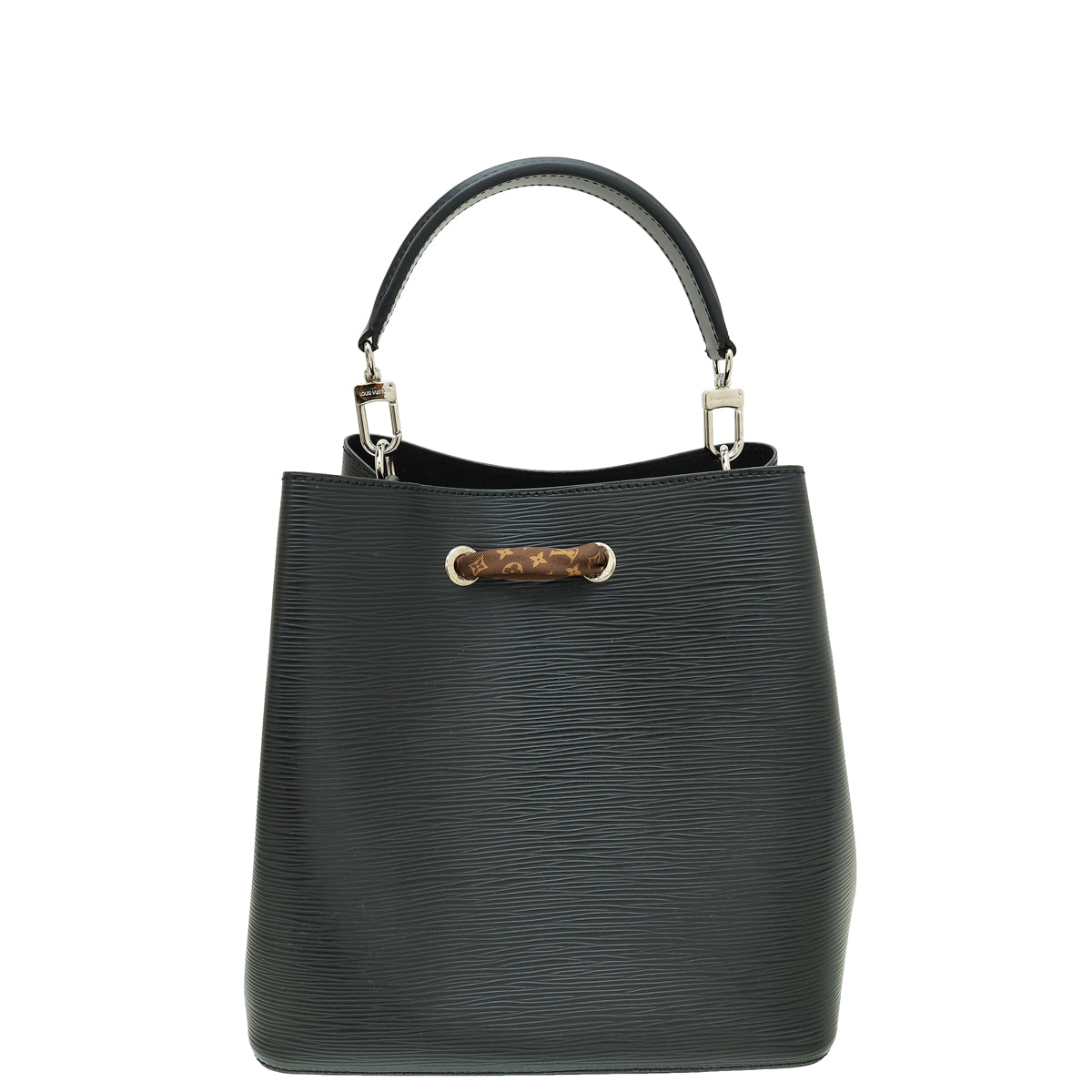 Louis Vuitton Noir NeoNoe Bag W/ Twilly & KeyRing Bag Charm-Louis Vuitton-THE CLOSET