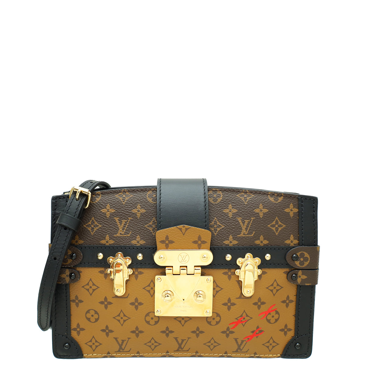 Louis Vuitton Bicolor Monogram Reverse Trunk Clutch Bag-Louis Vuitton-THE CLOSET