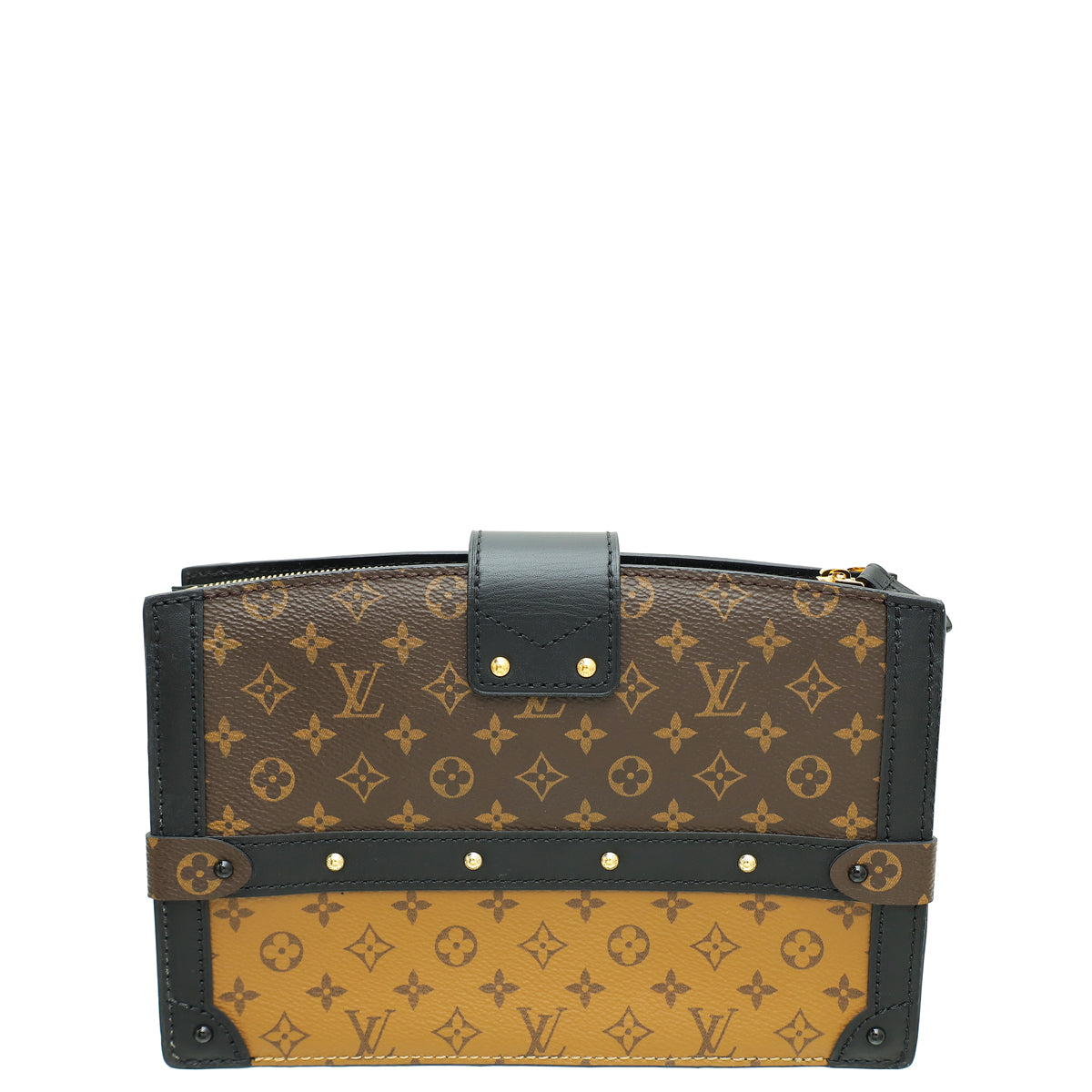 Louis Vuitton Bicolor Monogram Reverse Trunk Clutch Bag