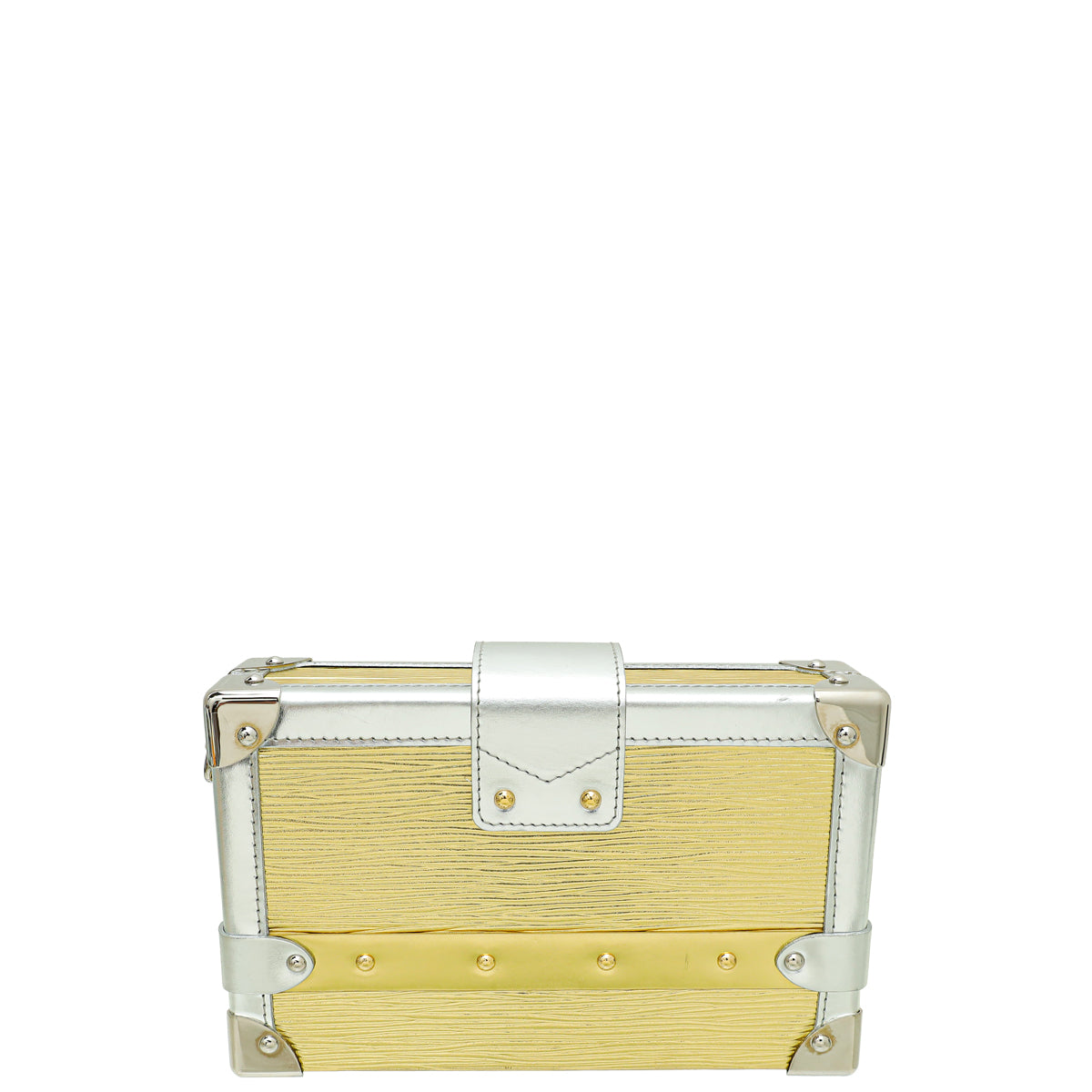 Louis Vuitton Bicolor Metallic Malletage Petite Malle Bag-Louis Vuitton-THE CLOSET