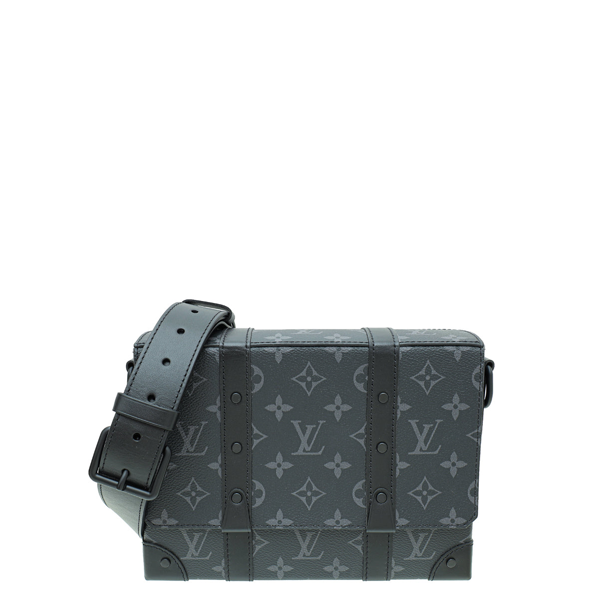 Louis Vuitton Monogram Black Eclipse Trunk Messenger Bag-Louis Vuitton-THE CLOSET