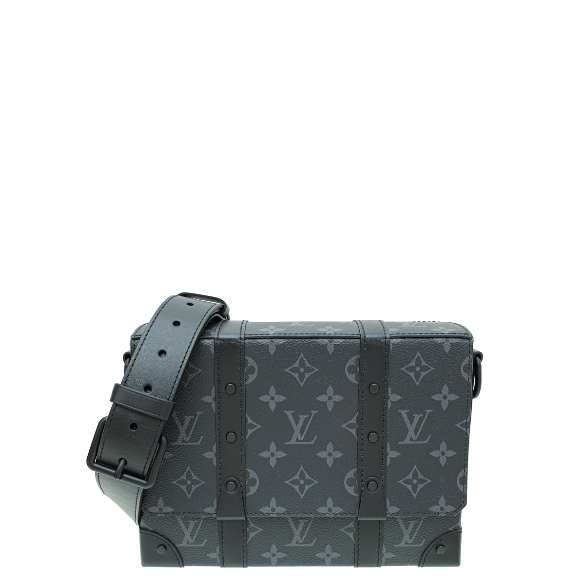 Louis Vuitton Monogram Black Eclipse Trunk Messenger Bag