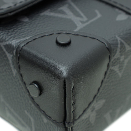 Louis Vuitton Monogram Black Eclipse Trunk Messenger Bag