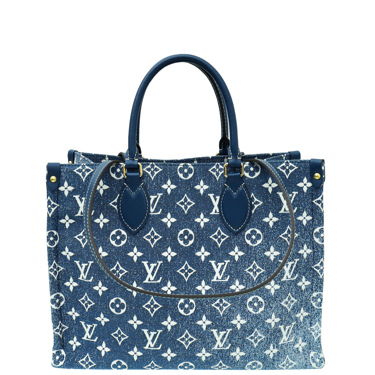 Louis Vuitton Blue Monogram Denim Onthego MM Bag