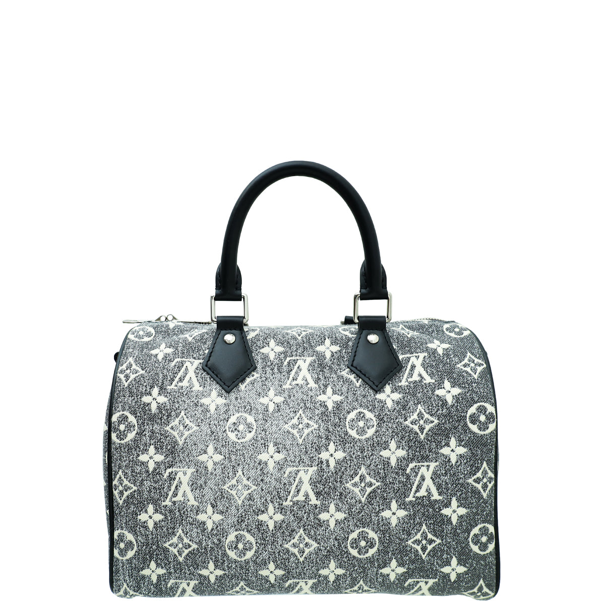 Louis Vuitton Black Ltd. Ed. Monogram Denim Speedy Bandouliere 25 Bag-Louis Vuitton-THE CLOSET