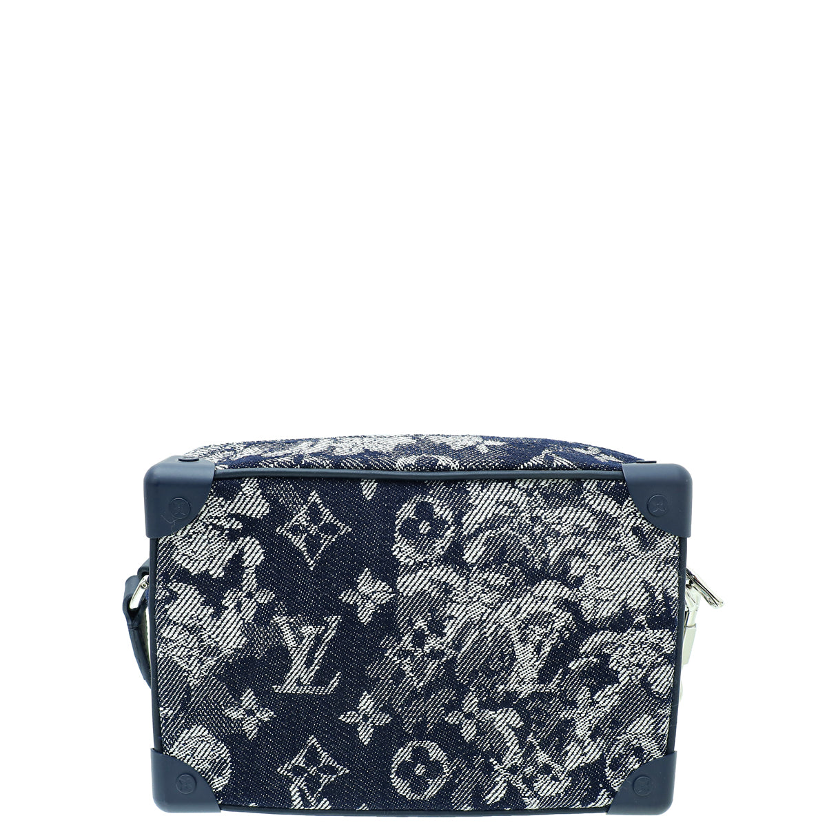 Louis Vuitton Blue Monogram Tapestry Mini Soft Trunk-Louis Vuitton-THE CLOSET