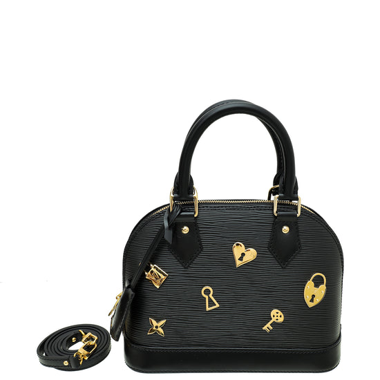 Authentic Louis Vuitton Alma Bag Black Noir Multicolor Handbag Limited  Edition