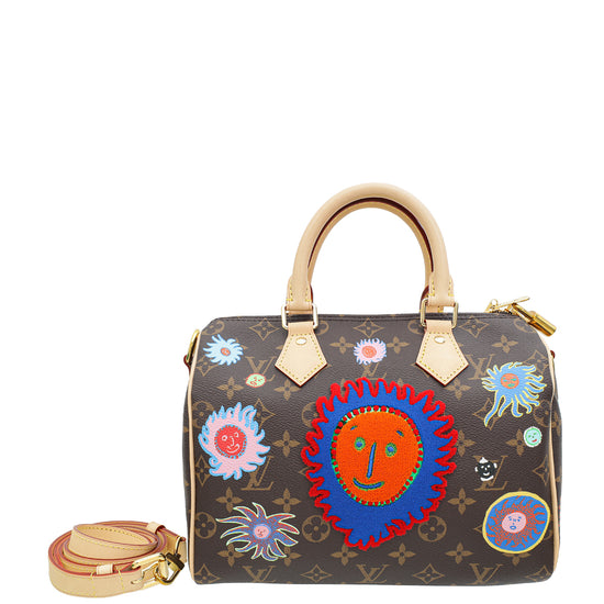 Louis Vuitton Monogram Multicolor x YK Speedy Bandouliere 25 Bag