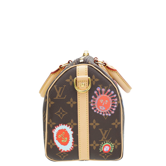 Louis Vuitton Monogram Multicolor x YK Speedy Bandouliere 25 Bag