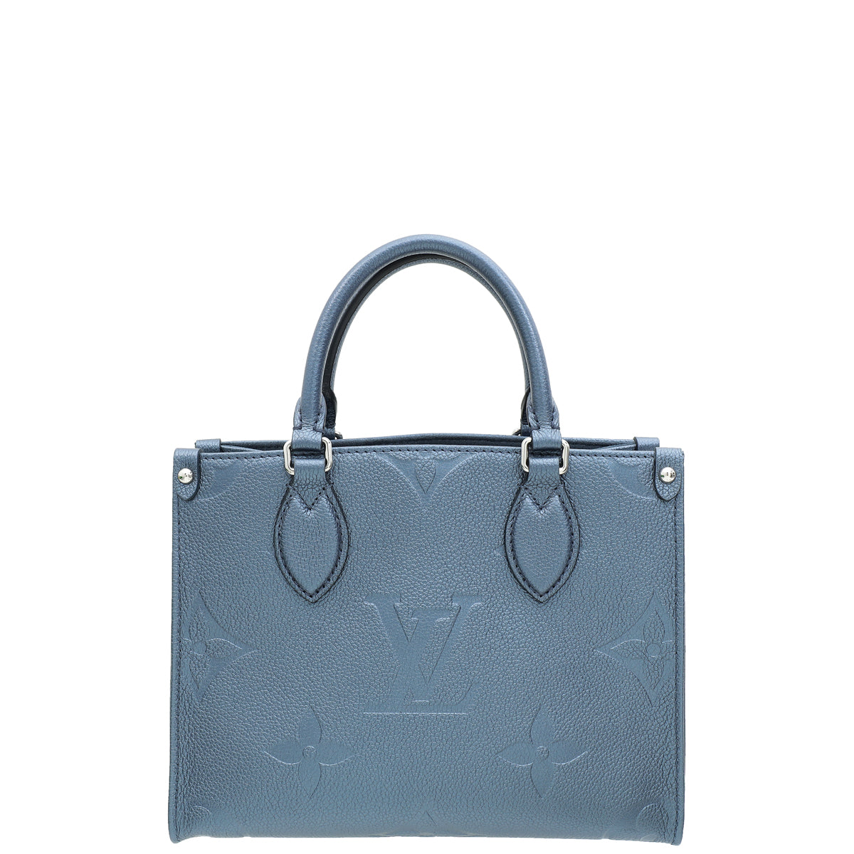 Louis Vuitton Navy Nacre Monogram Empreinte Metallic Onthego PM Bag