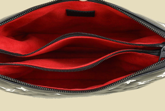 Louis Vuitton Black Monogram Embossed Coussin PM Bag