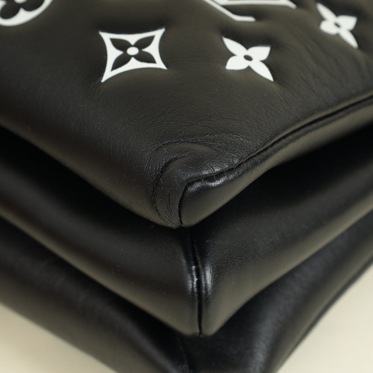 Louis Vuitton Black Monogram Embossed Coussin PM Bag