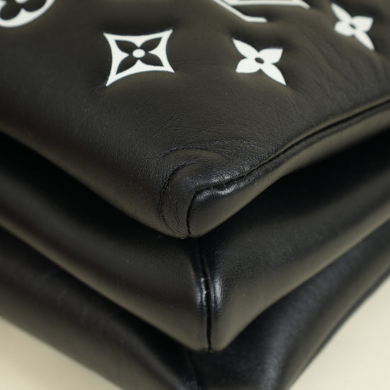 Louis Vuitton Black Monogram Embossed Coussin PM Bag