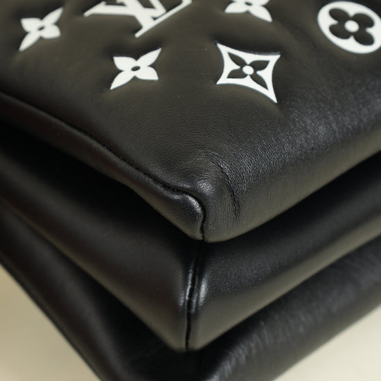 Louis Vuitton Black Monogram Embossed Coussin PM Bag