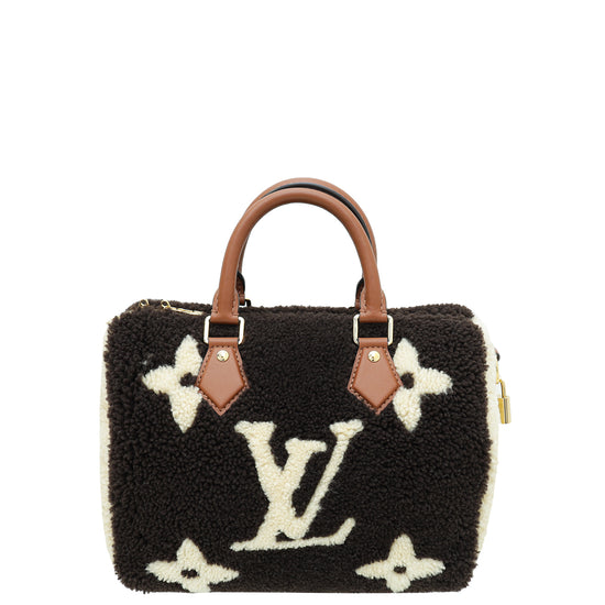 Louis Vuitton Bicolor Monogram Teddy Speedy Bandouliere 25 Bag