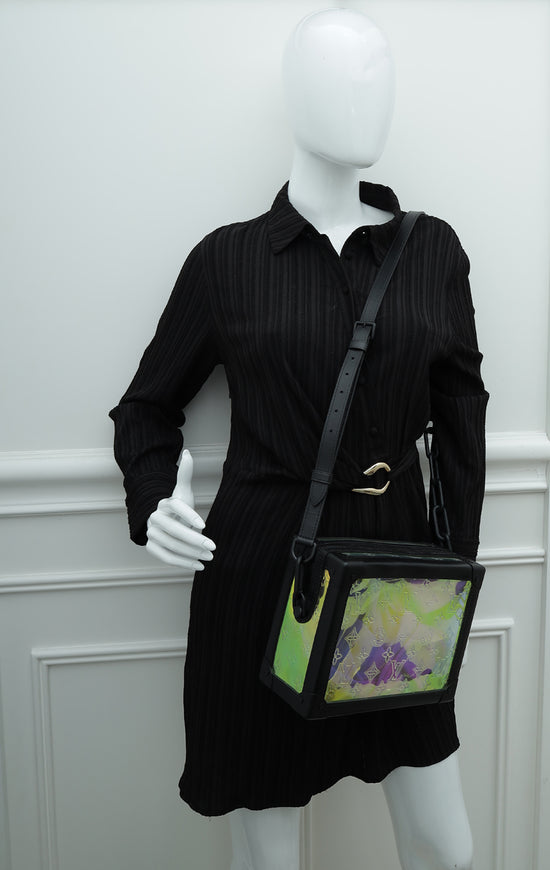 Louis Vuitton, Bags, Louis Vuitton Soft Trunk Blackmulticolor Monogram  Prism Plastic Messenger Bag
