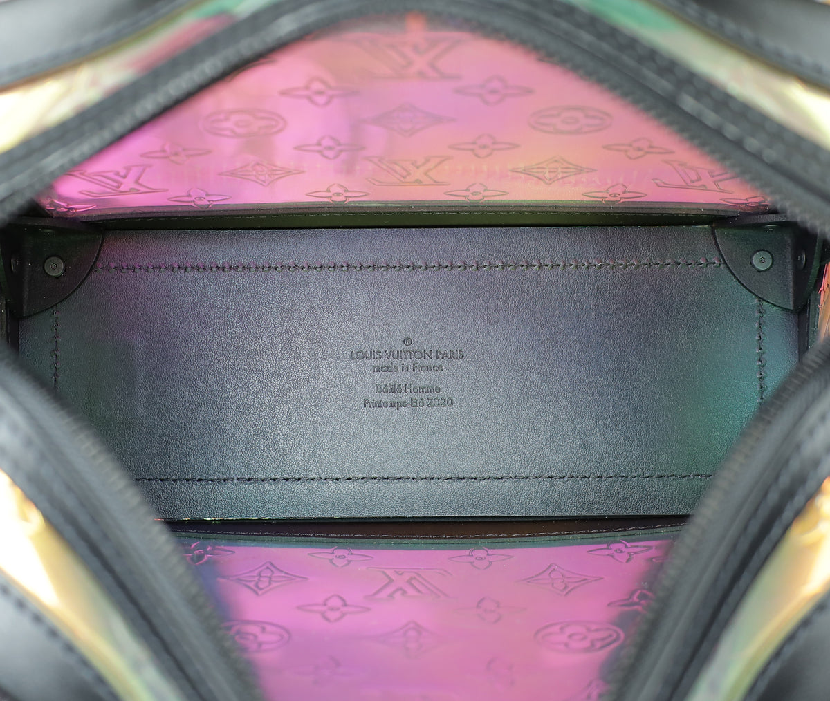 Louis Vuitton Black Monogram Dark Prism PVC Soft Trunk Bag