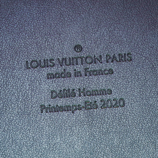 LOUIS VUITTON Calfskin PVC Monogram Solar Ray Soft Trunk Iridescent Prism  Black 727102