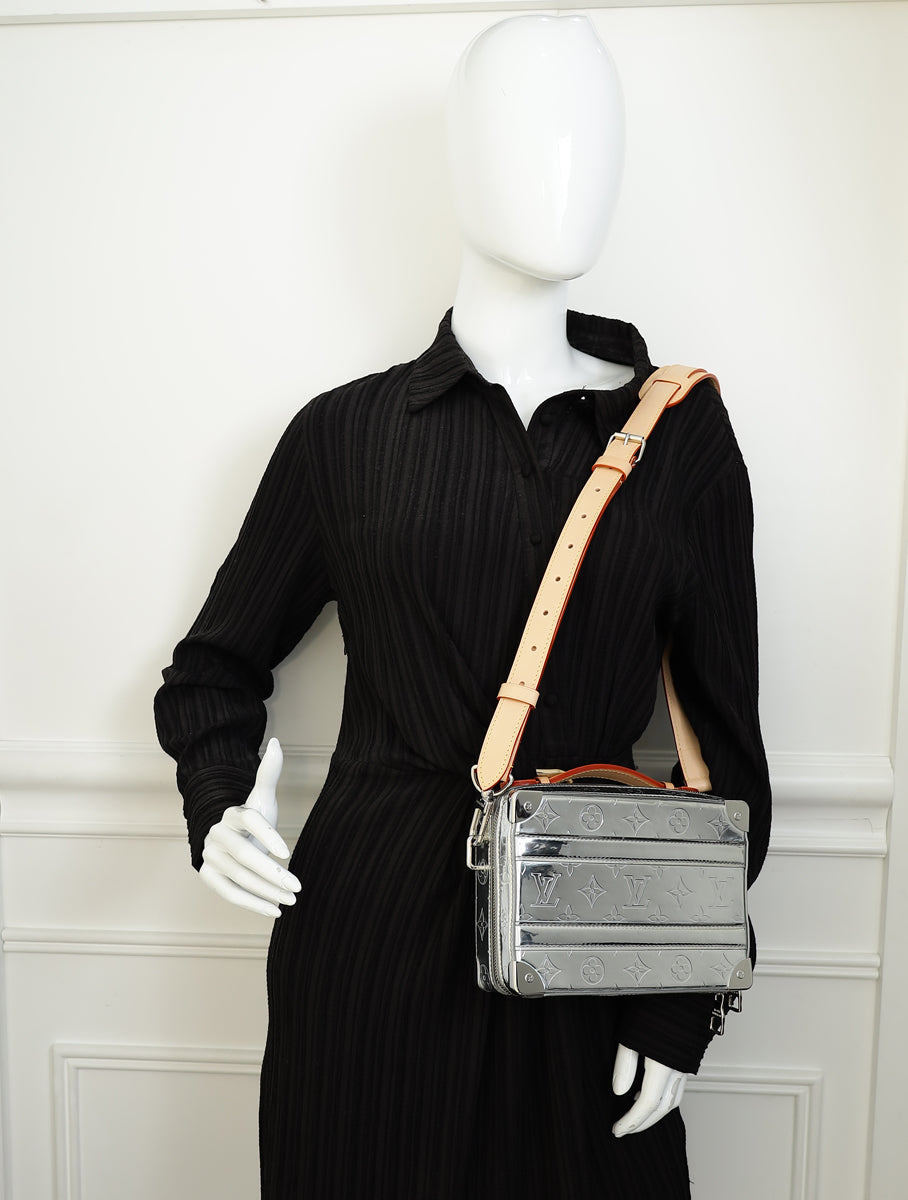 Louis Vuitton Silver Monogram Mirror Soft Handle Trunk Bag | Pre