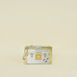 Louis Vuitton Metallic Bicolor Petite Malle Bag