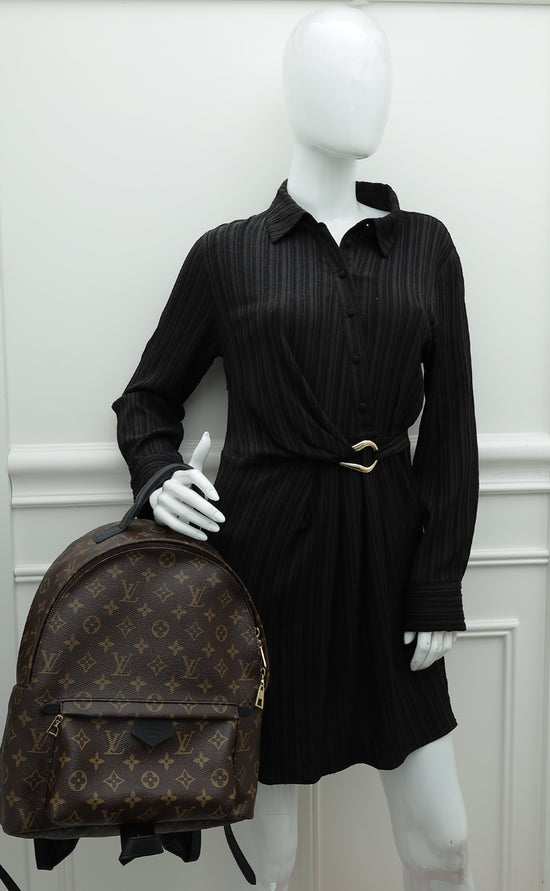 Louis Vuitton Monogram Black Palm Spring MM Bag