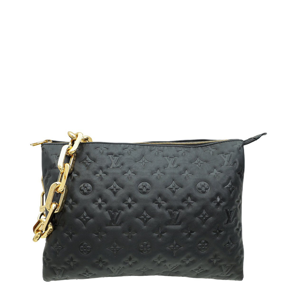 Louis Vuitton Black Monogram Empreinte Coussin MM Bag-Louis Vuitton-THE CLOSET