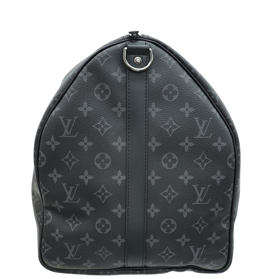 Louis Vuitton Monogram Eclipse Keepall Bandouliere 55 Bag