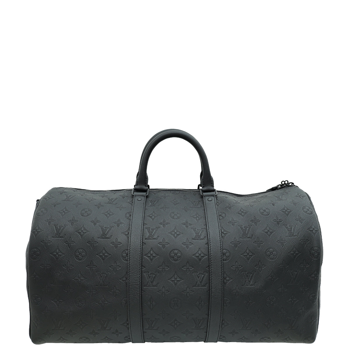 Louis Vuitton Black Monogram Shadow Keepall Bandouliere 50 Bag-Louis Vuitton-THE CLOSET