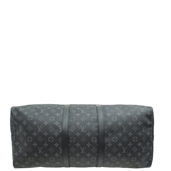 Louis Vuitton Monogram Eclipse Keepall Bandouliere 55 Bag