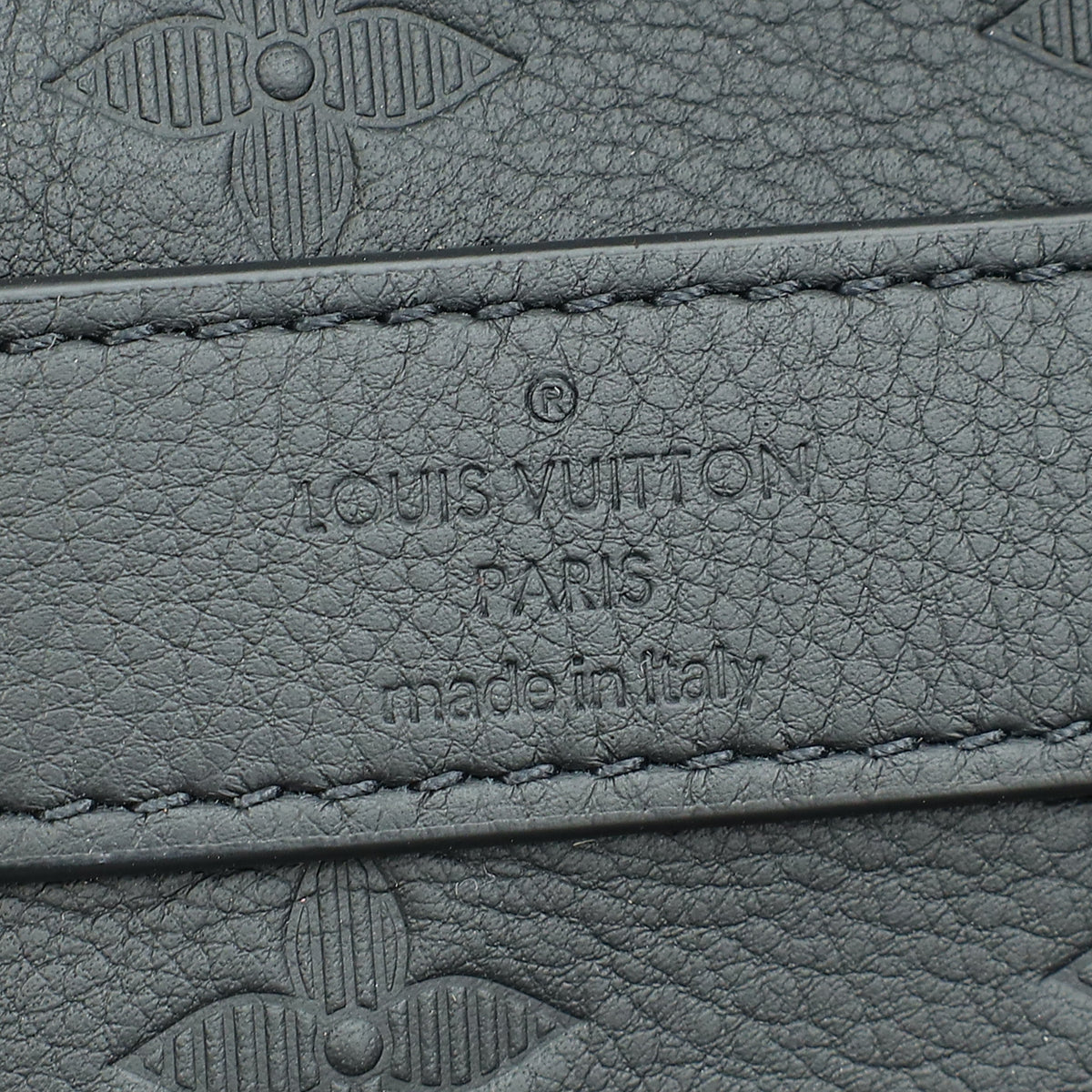 Louis Vuitton Black Monogram Shadow Keepall Bandouliere 50 Bag